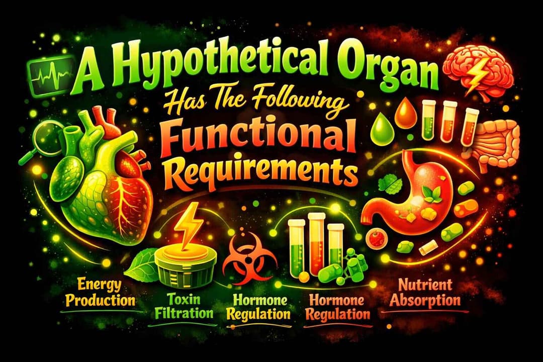 A Hypothetical Organ Has The Following Functional Requirements