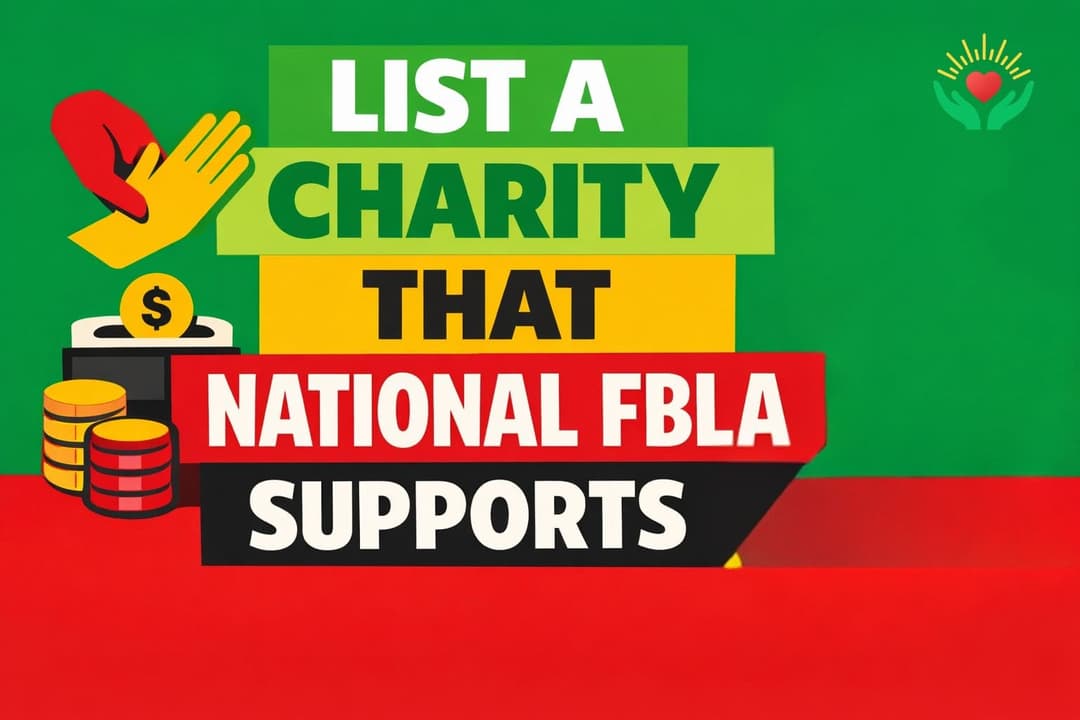 List a Charity That National FBLA Supports