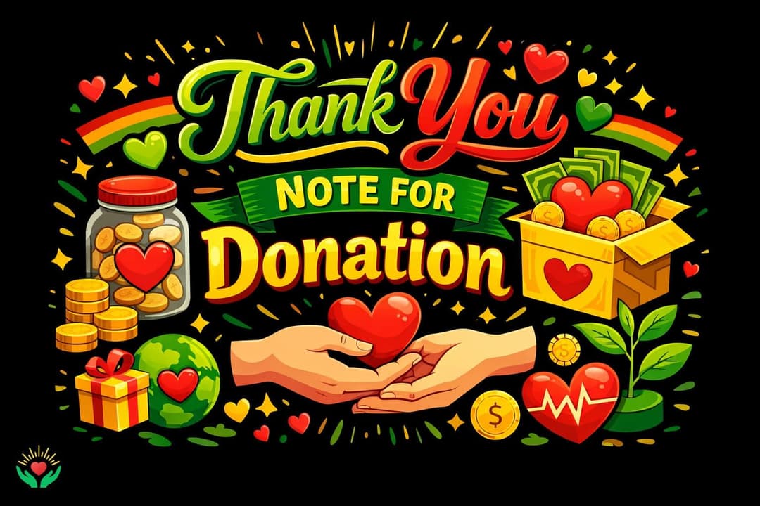 Thank You Note for Donation